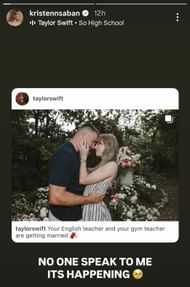 @kristennsaban's IG story